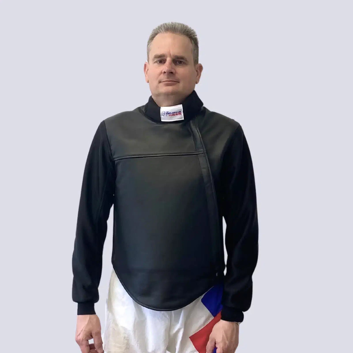 Leather Coaching Jacket with Long Sleeve - Prieur USA