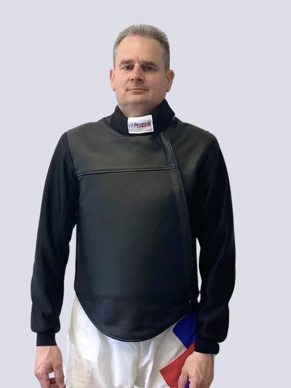 Leather Coaching Jacket with Long Sleeve - Prieur USA