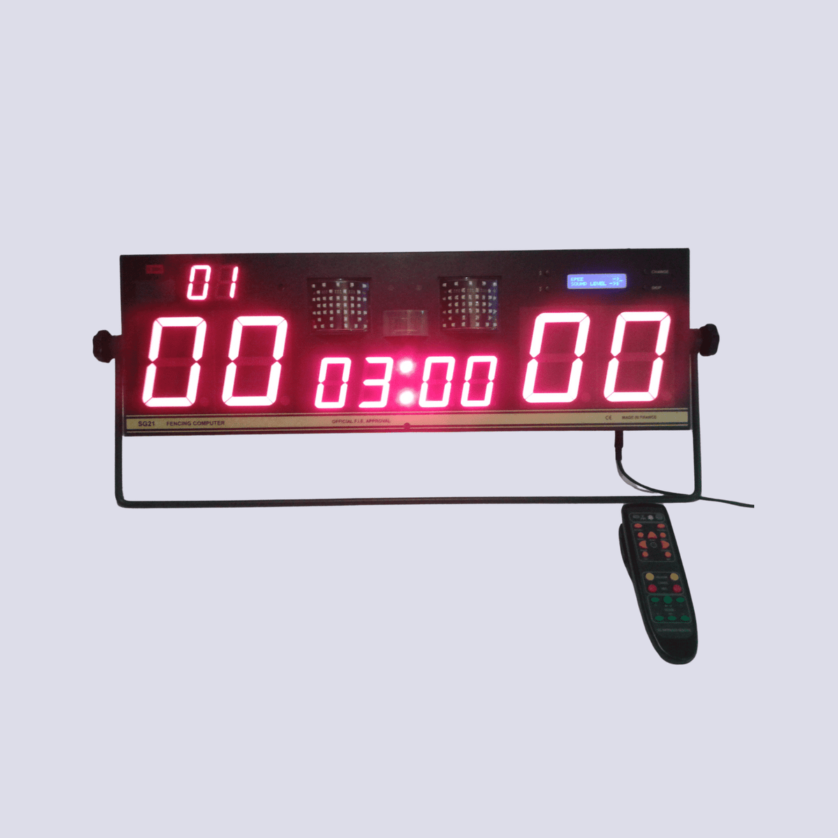 SG21 FIE 3-Weapon Scoring Machine with Chronograph - Prieur USA